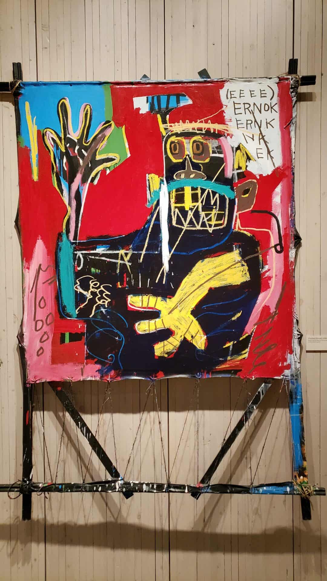 Jean-Michel Basquiat, Untitled (Ernok), 1982, Estate of Basquiat; "Pleasure King" Show, April 1, 2023. Photo Credit, (c) 2023, Bruce Edwin. 